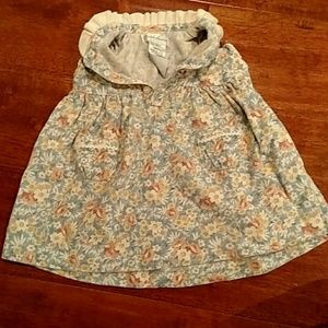 Chambray floral infant sundress